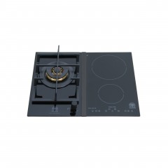 La Germania P65 1CI LAG VN GN Εστία Αερίου & Ρεύματος Αυτόνομη Domino 60.6x50.5cm